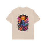 beige aesthetic oversized graphic tees