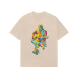 beige nirvana unplugged oversized tee