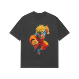 black naruto oversized tee
