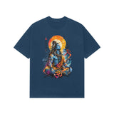 blue shiv shankar printed t shirt