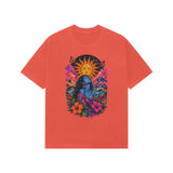 brick red aesthetic oversized graphic tees