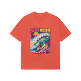 brick red graphic tees oversized vintage