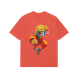 brick red naruto oversized tee