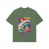 green graphic tees oversized vintage
