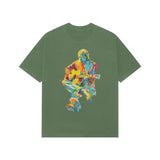 green nirvana unplugged oversized tee