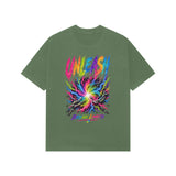 green oversized graphic shirts 