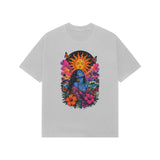 grey aesthetic oversized graphic tees