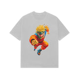 grey naruto oversized tee