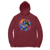 maroon krishna hoodie