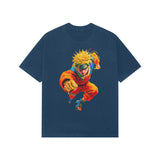 navy blue naruto oversized tee