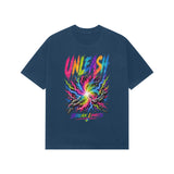 navy blue oversized graphic shirts 