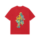 red nirvana unplugged oversized tee