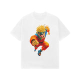 white naruto oversized tee