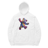 white oversized teddy hoodie